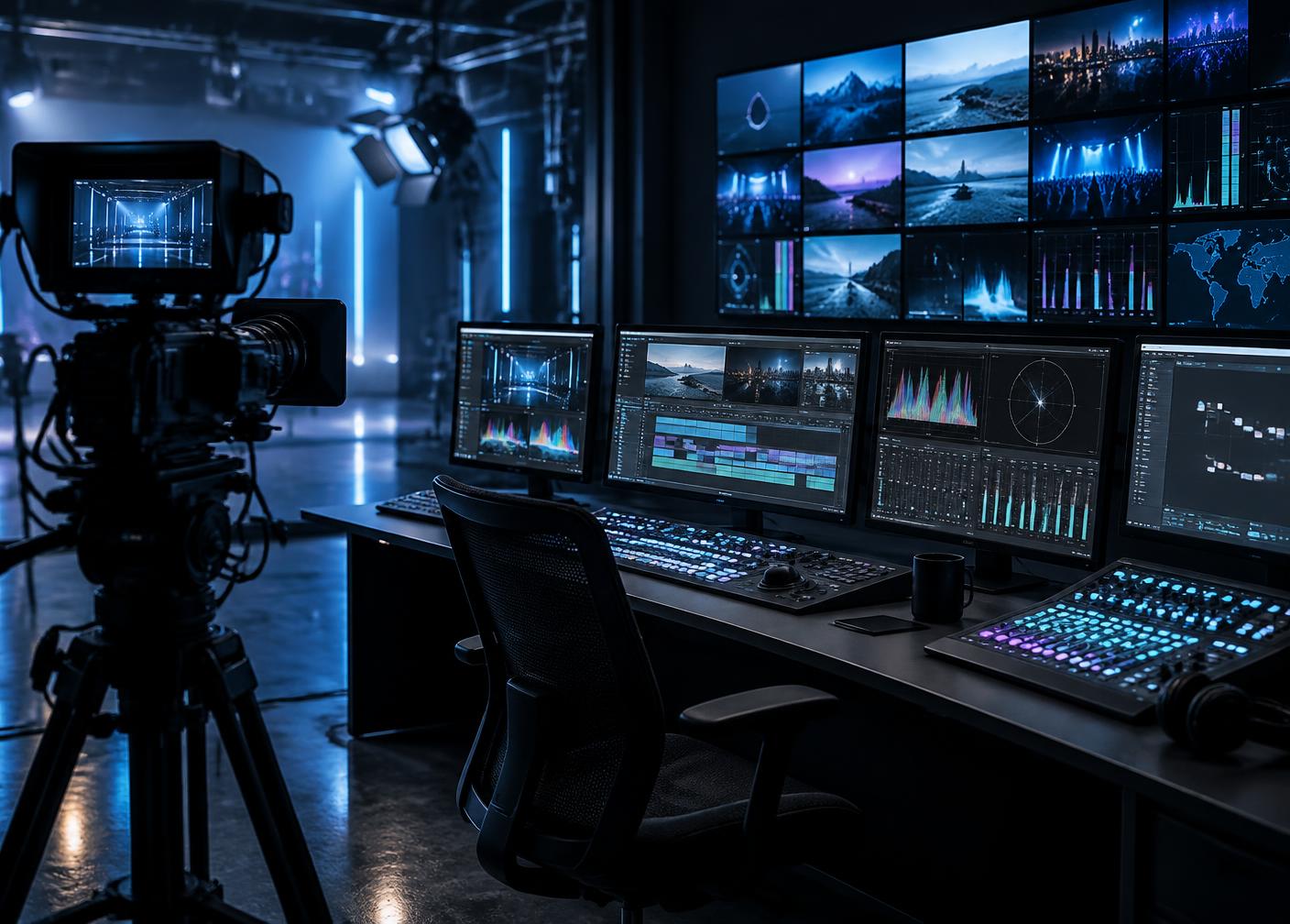 Audiovisual production and digital experience control environment