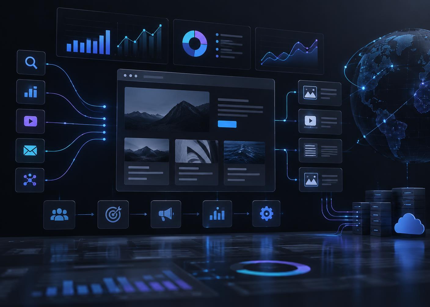 Digital marketing and web delivery interface ecosystem